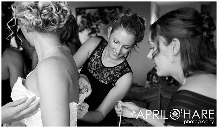 Candid Bridal photography at Inverness Hotel from a Littleton wedding photographer
