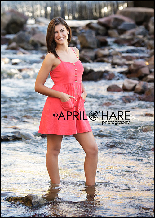 Beautiful Cherry Creek Senior Photography at Four Mile in East Denver