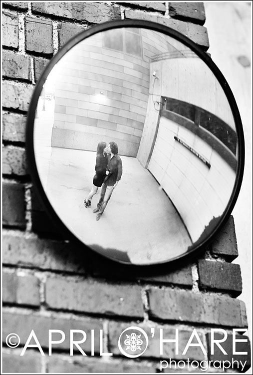 Denver CO Creative B&W Engagement Photos
