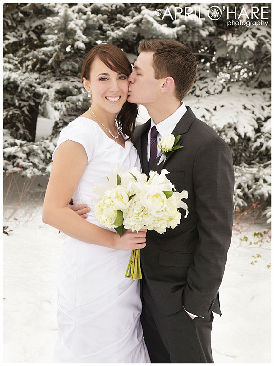 Colorado Winter Snow Covered Wedding Photos