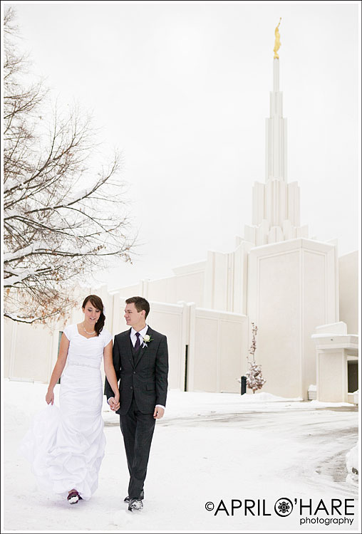 Denver Mormon Winter Wedding