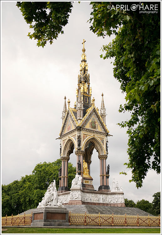 Memorial for Prince Albert in Kensington Gardens London