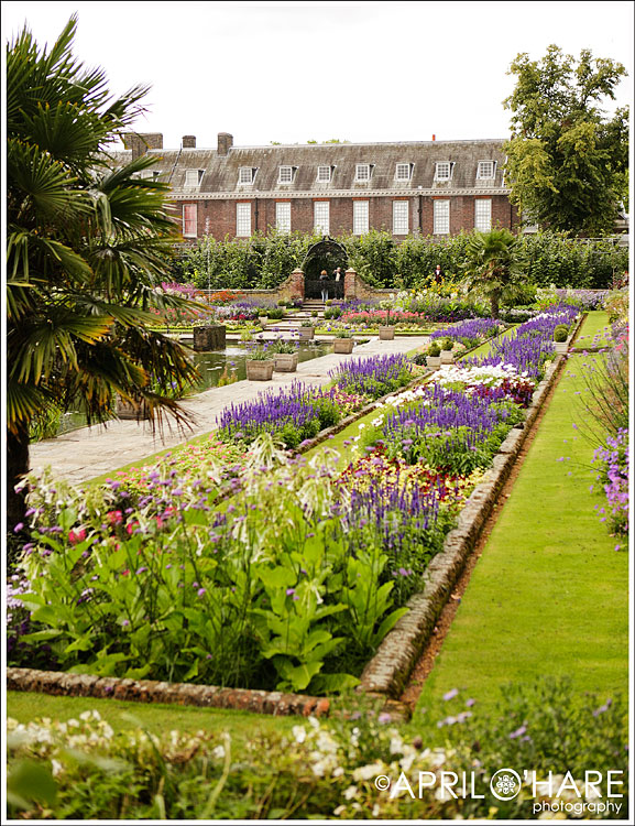 The Gardens at Kensington Palace in London England