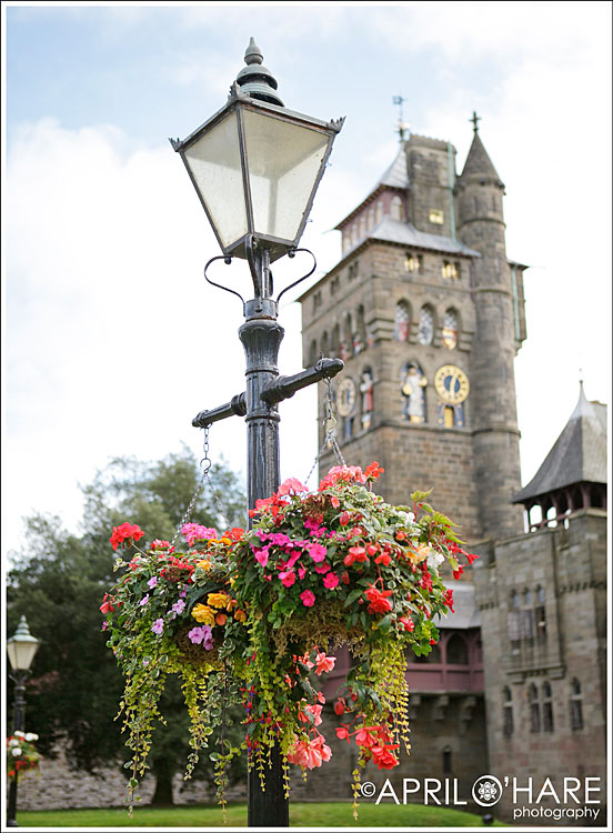 Lamp post at Cardiff Castle