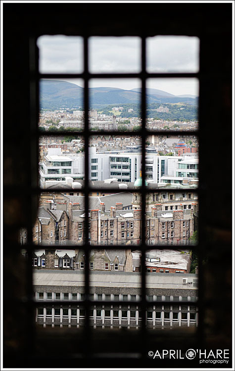 A jail view from Edinburgh Castle