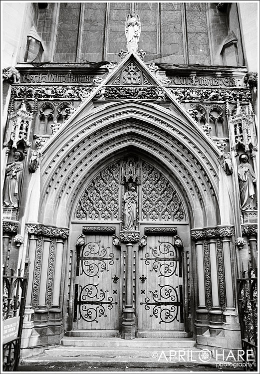 Lovely Church Door in Cambridge UK