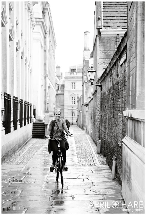 Bike riding in Cambridge, UK