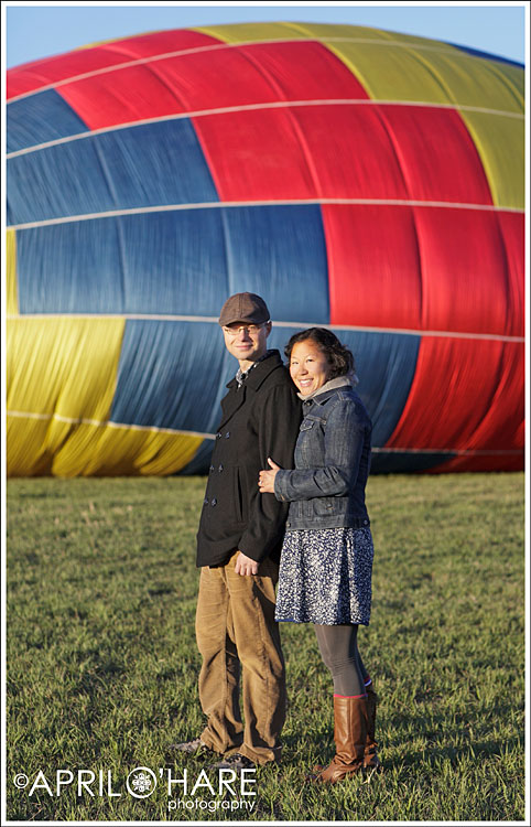 Colorado Hot Air Balloon Engagement Session