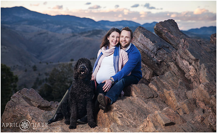 Lookout Mountain Maternity Photos During Winter