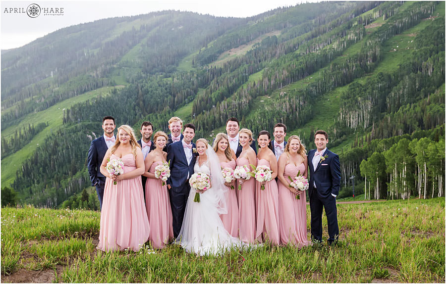 Pale Pink Wedding in Colorado