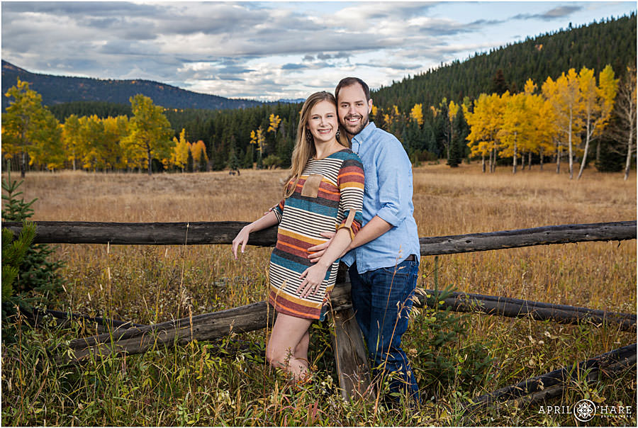 Fall Color Engagement Photos on Squaw Pass Road