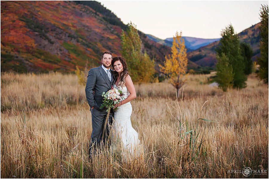 Fall Wedding in Vail CO at Frost Creek Golf Club