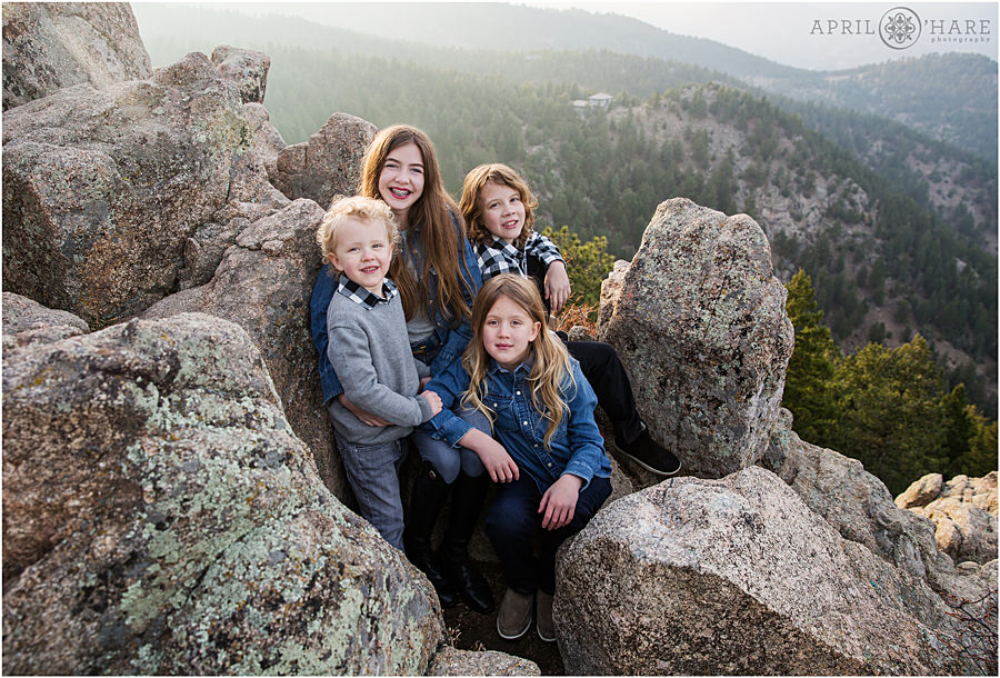 Lost Gulch Overlook Family Photos on a Hazy Day