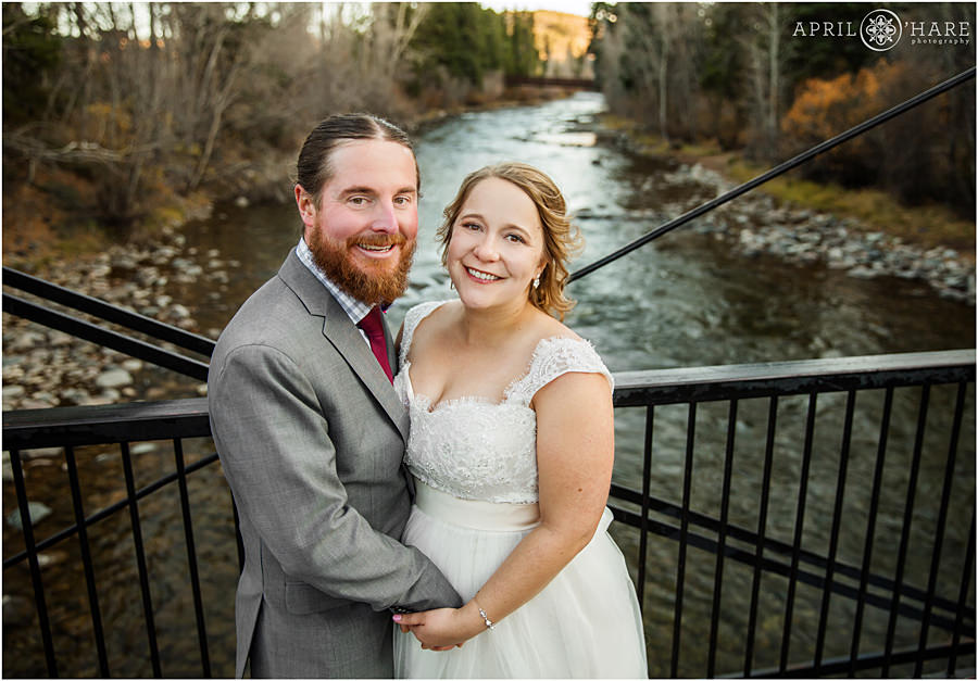 Silverthorne Wedding with Blue River Backdrop in Colorado