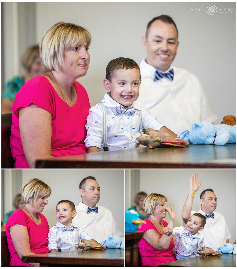 Family Court Adoption Photography at Weld County Court in Greeley CO