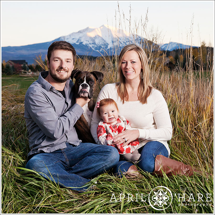 Mount Sopris Family Photo in Carbondale Colorado