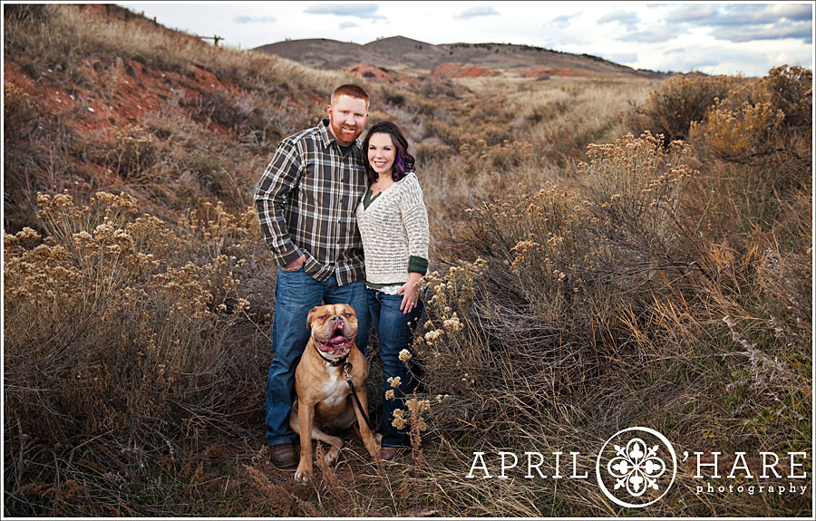 Devil's Backbone Engagement Photos During Fall in Loveland Colorado