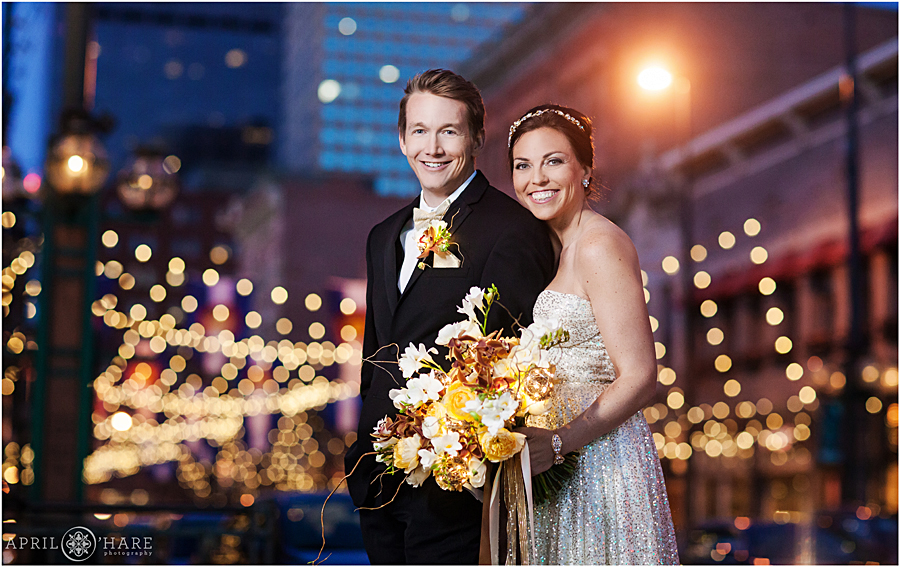 Gorgeous Gold Wedding Inspiration full of sparkle and glitz in downtown Denver