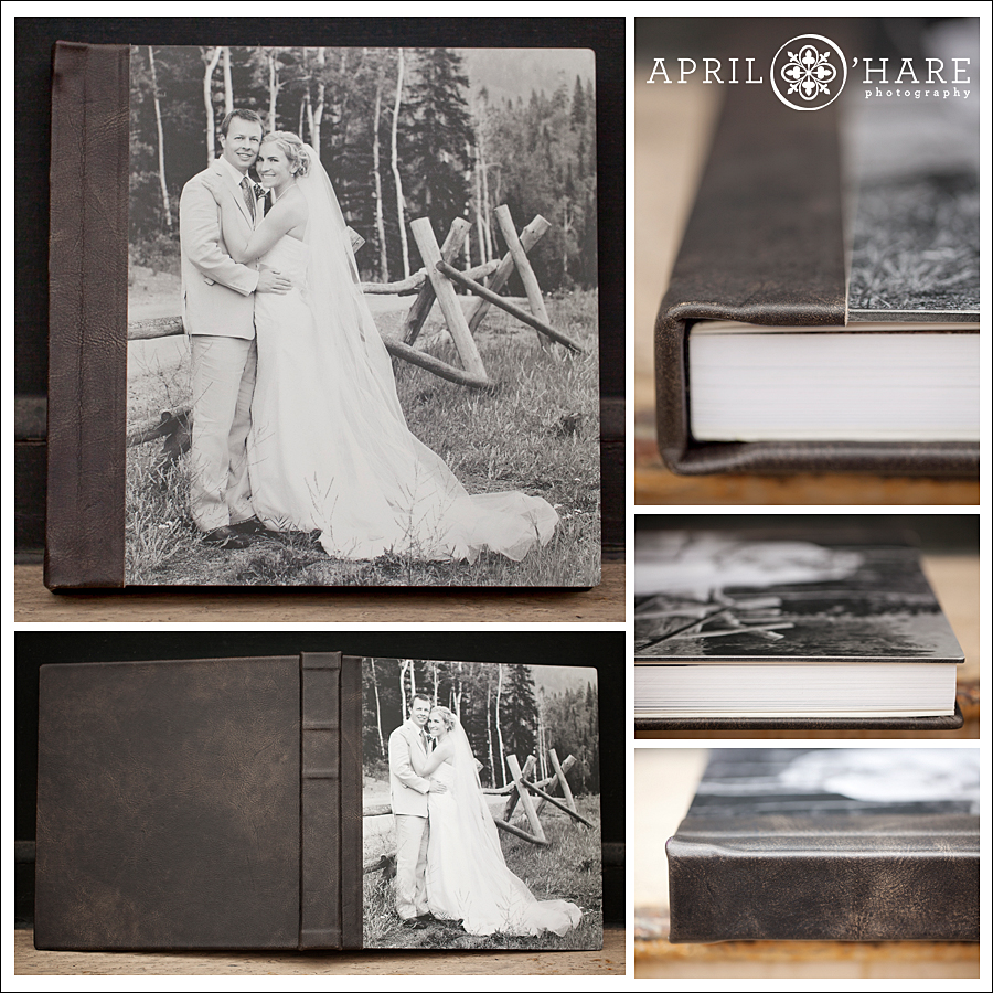 Finao Biker Chic Wedding Album with Armour Metal photo cover