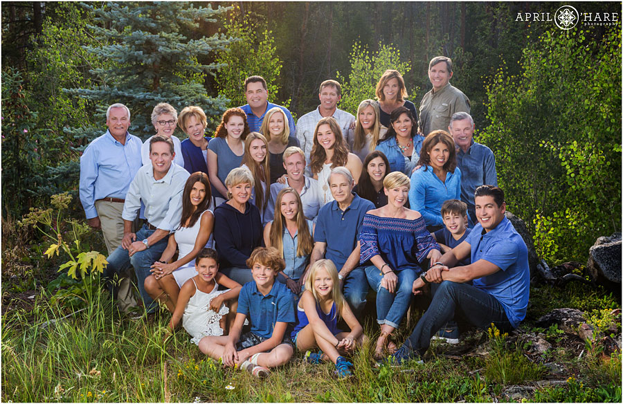 Large family group at Keystone Family Reunion Photography Session