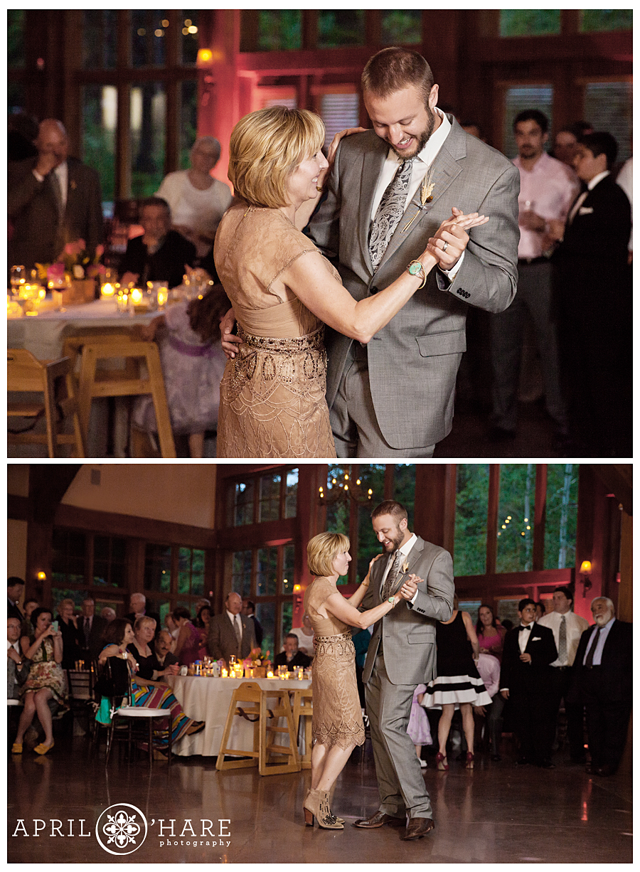 Beautiful Indoor Vail Wedding Reception Dancing Picture