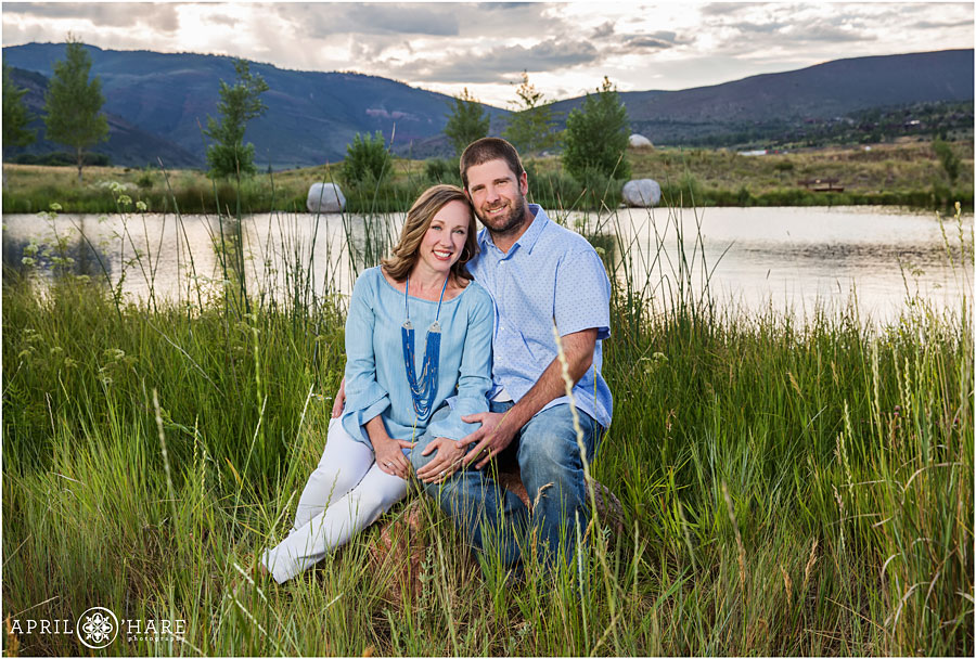 Cute couples photo at a Vail Family Photography session in Colorado