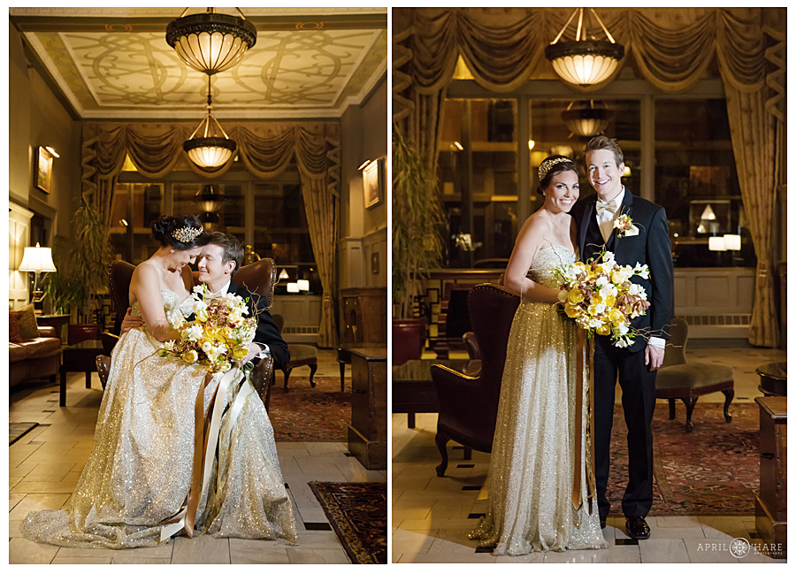 Gilded wedding inspiration with Gold colors and sparkle galore