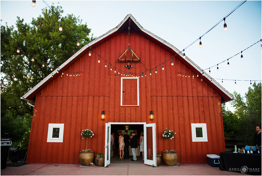 Rustic Red Barn Farm Denver Garden Wedding Venue Chatfield Farms in Colorado