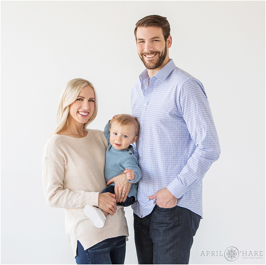 Adorable family pictures at Denver Indoor Studio Photos