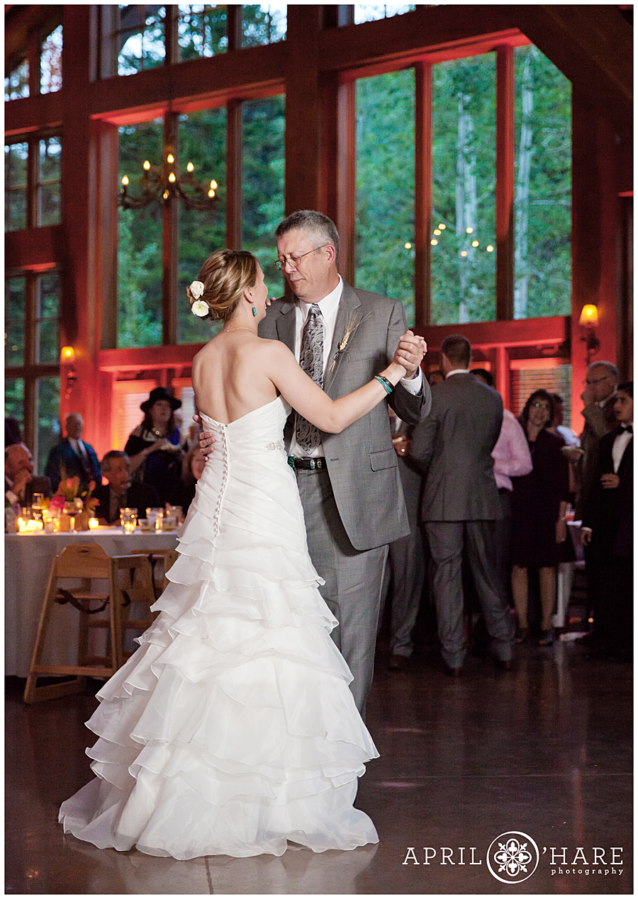 Father Daughter Dance at Indoor Vail Wedding 