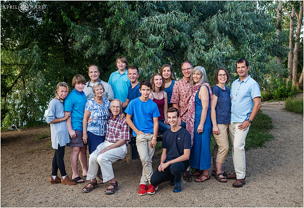 Extended Family Photography at Coot Lake in Longmont Colorado