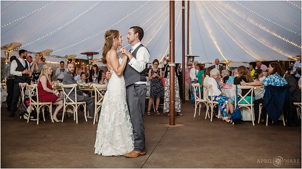 First dance at Blackstone Rivers Ranch in CO