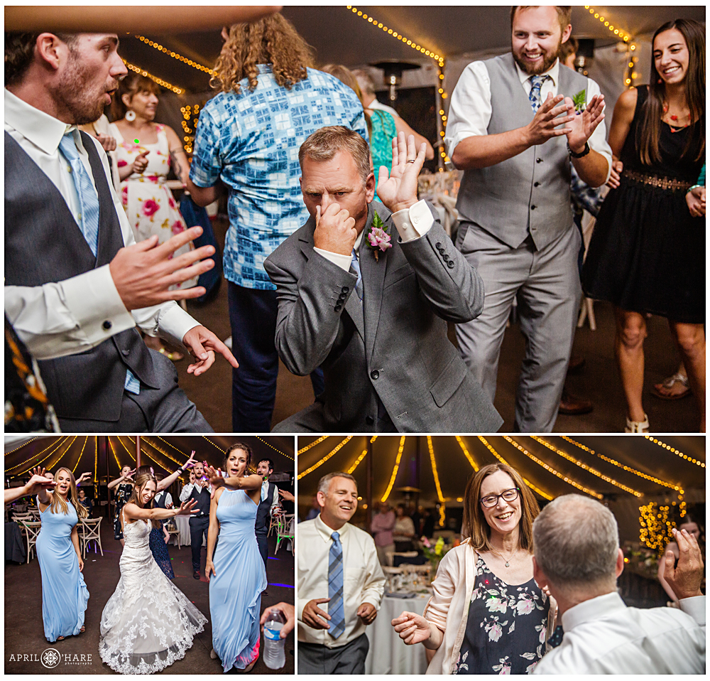Dance floor shenanigans at Blackstone Rivers Ranch in CO