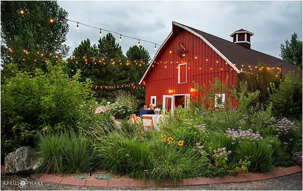The Green Farm Barn which is rustic and red at Chatfield Farms