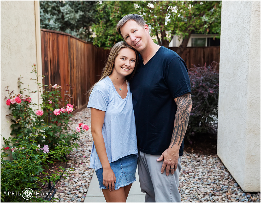 Dad and his daughter before she goes off to college family photos in CO