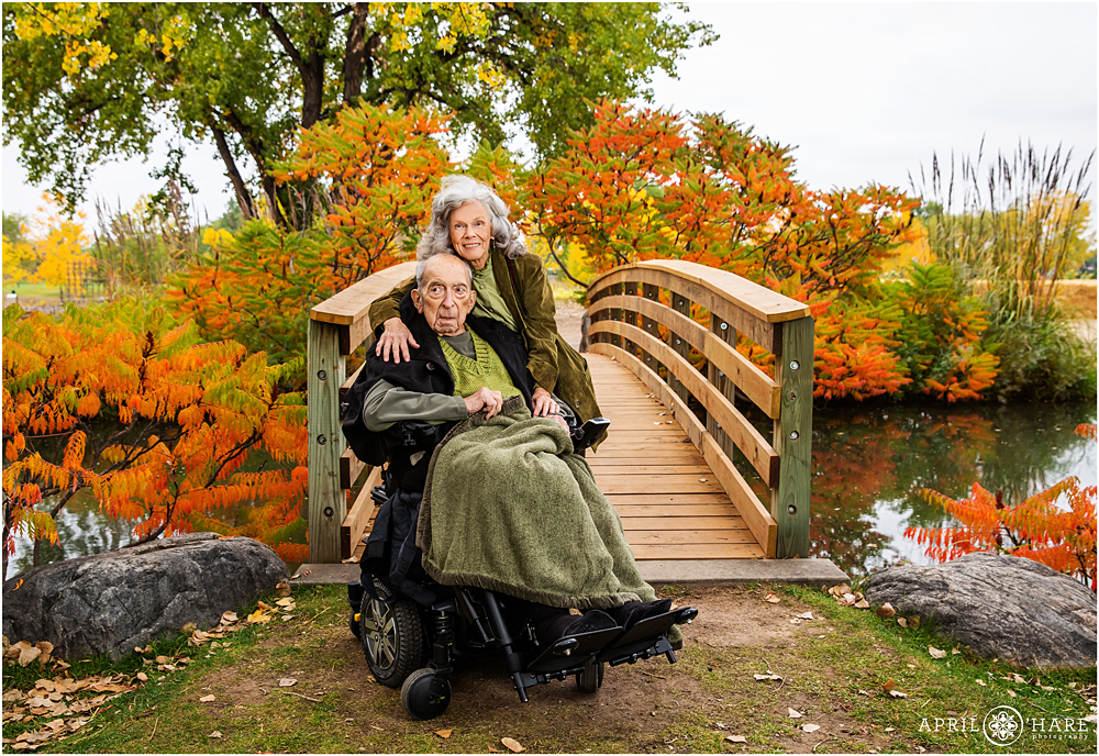 Beautiful Colorado Fall Color Family Photography Session at Hudson Gardens in Littleton
