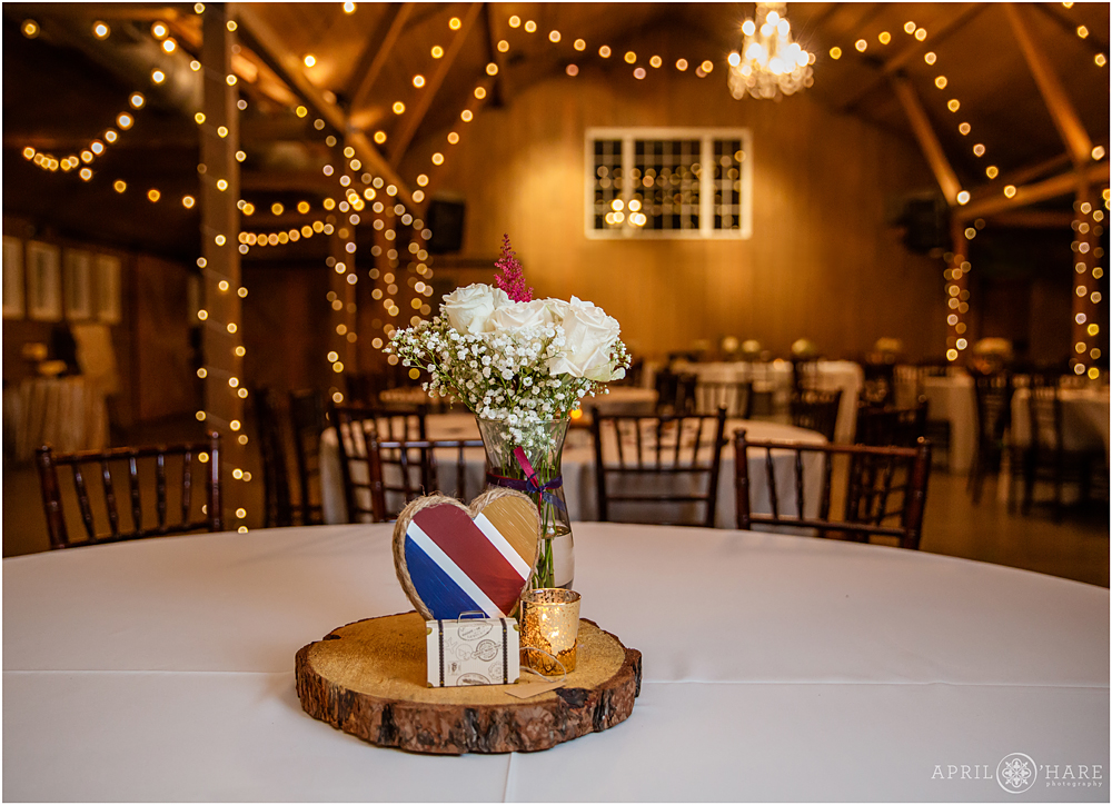 Travel themed wedding with Southwest Airlines inspired decor
