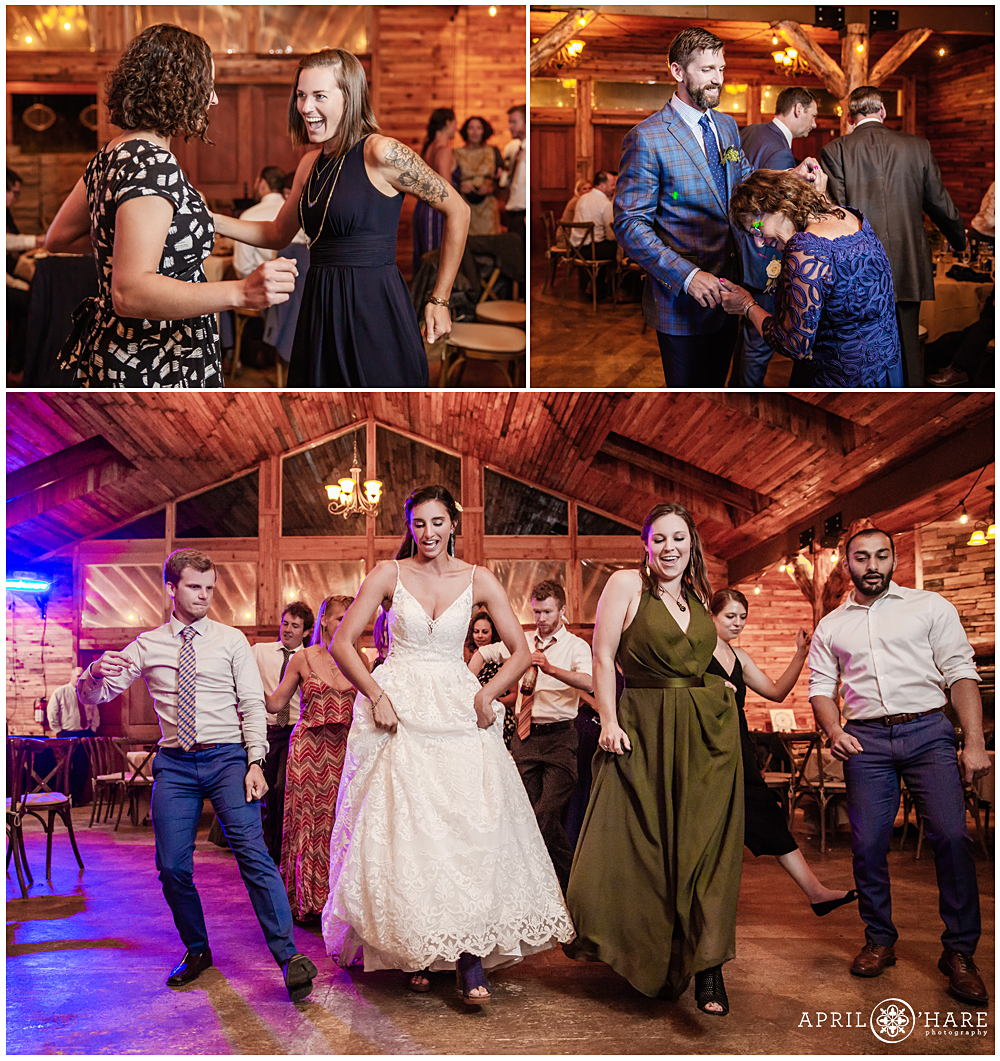 Wedding dance floor photo collage