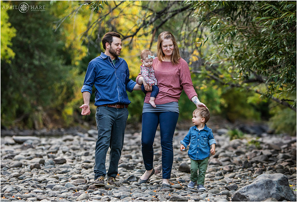 Colorado Family Photography at Clear Creek in Golden Colorado
