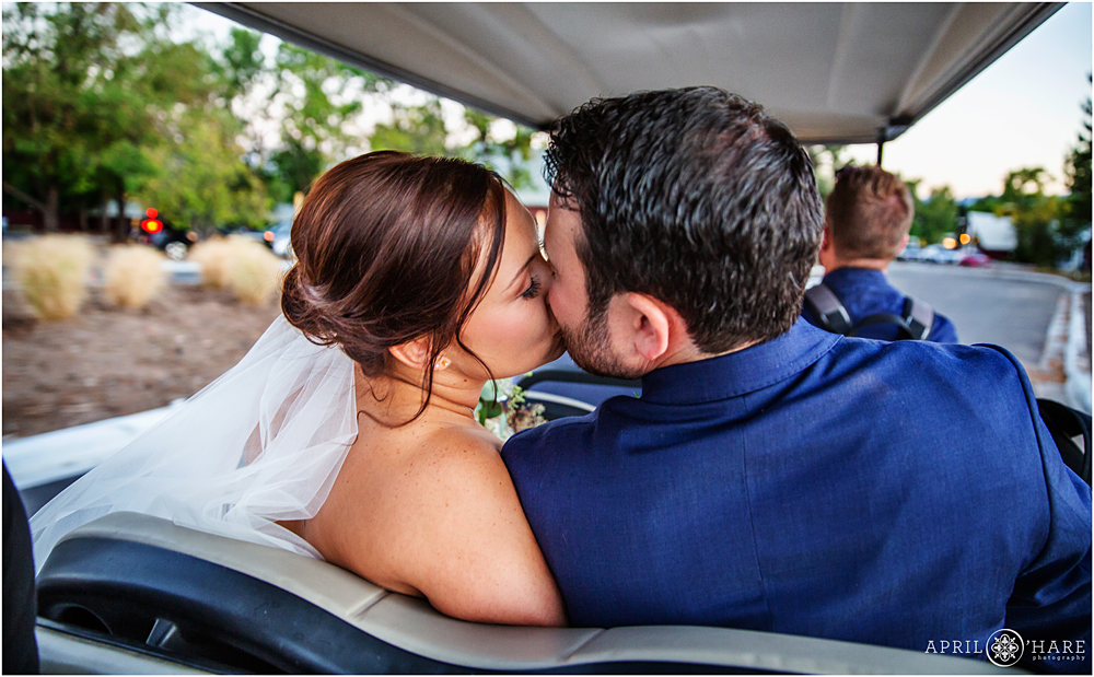 Romance on the golf cart at Raccoon Creek