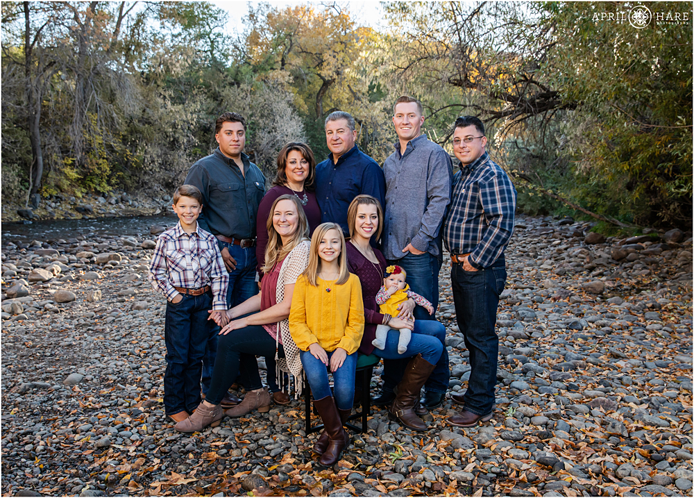 Clear Creek Golden Colorado Family Photos During Autumn