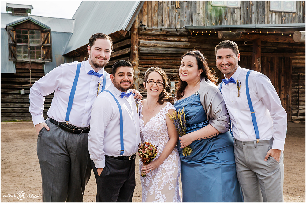 Fall wedding in Colorado at The Barn at Evergreen Memorial Park