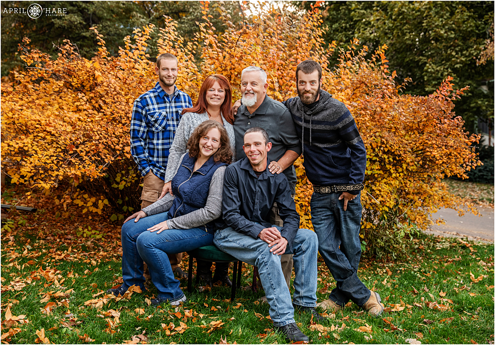 Beautiful Fall Family Photos in Boulder Colorado at Chautauqua Park