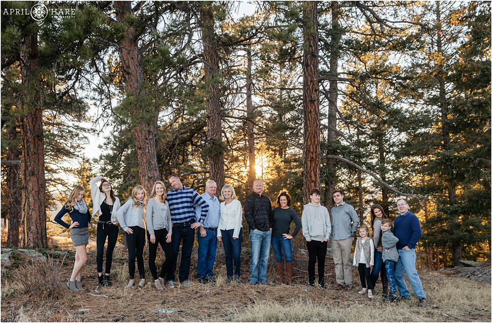 Pretty Forest Family Photography at Mount Falcon in Evergreen Colorado