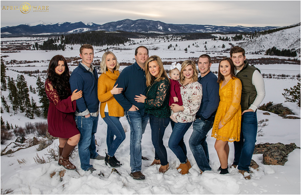 Beautiful family photography during winter in Colorado