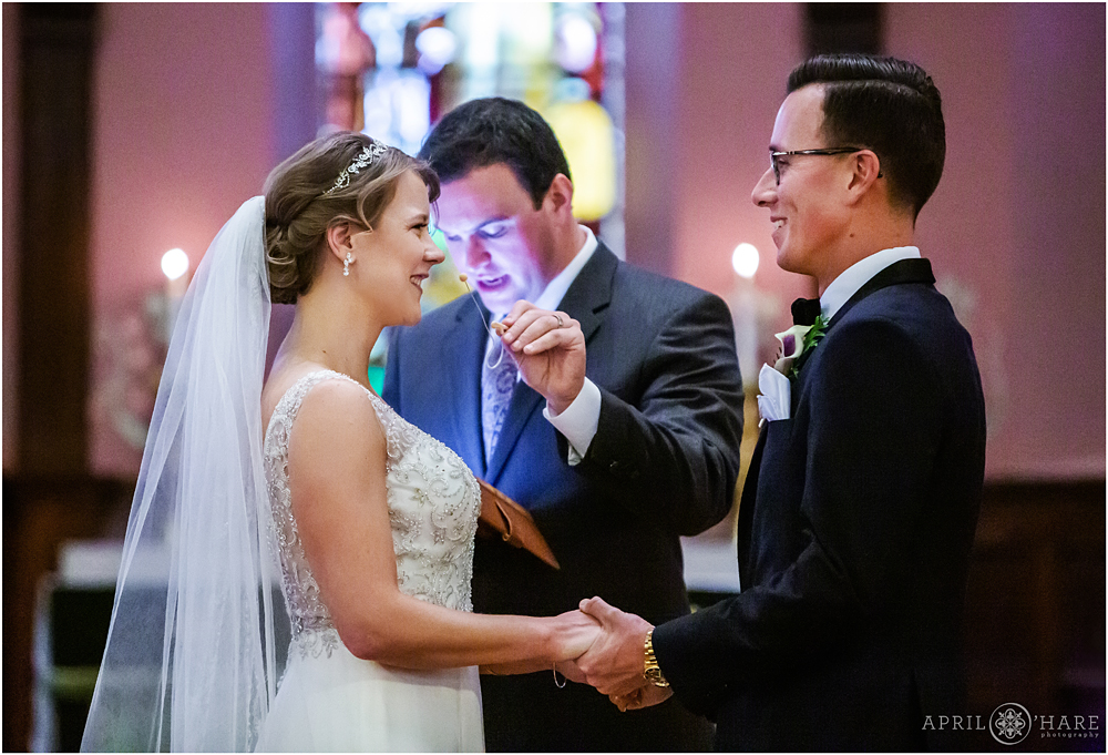 Wedding Vows at Christs Church Episcopal in Quincy