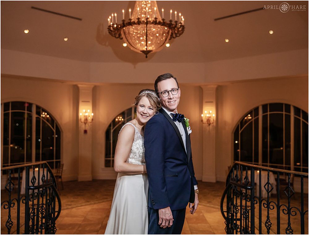 Classic indoor wedding photography on a winter wedding day at Granite Links Golf Club