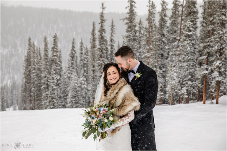 Colorado Destination Wedding at Ski Resort in Winter