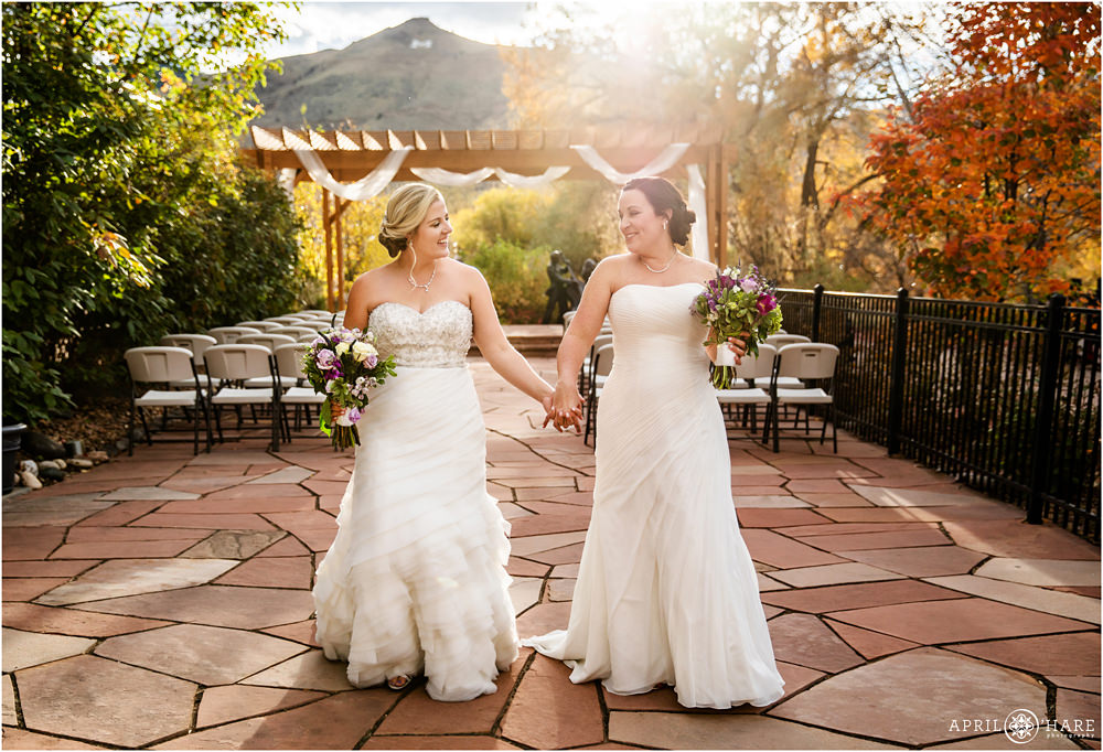 Pretty light from a fall wedding in Golden Colorado