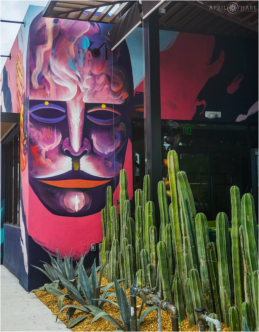 Street art wall mural from Bakan restaurant in Wynwood Miami